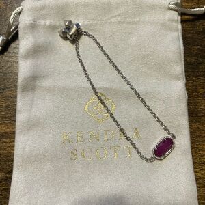 Kendra Scott Purple and Silver Chain Bracelet